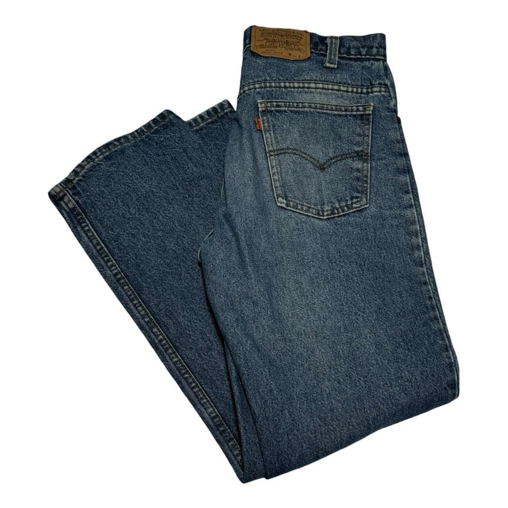 Vintage 80s Levis 40509-0215 Jeans Orange Tab Made in USA Mens 34x30 (Fit 33x29)